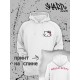 Толстовки, свитшоты и худи Hello Kitty Sharp&Shop Худи Hello Kitty белое оверсайз Куроми кофта дрейн гранж
