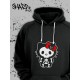 Толстовки, свитшоты и худи Hello Kitty Sharp&Shop Худи Hello Kitty черное оверсайз Куроми кофта дрейн гранж