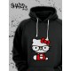 Толстовки, свитшоты и худи Hello Kitty Sharp&Shop Худи Hello Kitty черное оверсайз Куроми кофта дрейн гранж