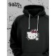 Толстовки, свитшоты и худи Hello Kitty Sharp&Shop Худи Hello Kitty черное оверсайз Куроми кофта дрейн гранж