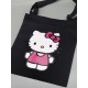 Шоппер Hello Kitty Куроми Sharp& Сумка шоппер черный Аниме Hello Kitty Куроми дрейн тканевая