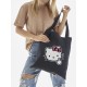 Шоппер Hello Kitty Куроми Sharp& Сумка шоппер черный Аниме Hello Kitty Куроми дрейн тканевая