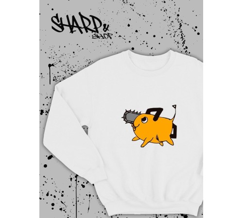 Sharp@Shop Свитшот Аниме белый оверсайз токийский Гуль Ахегао хентай