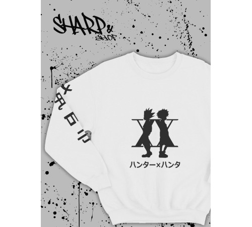 Sharp@Shop Свитшот Аниме белый оверсайз токийский Гуль Ахегао хентай