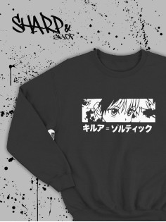 Sharp@Shop Свитшот Аниме черный оверсайз Ахегао Токийский Гуль дрейн