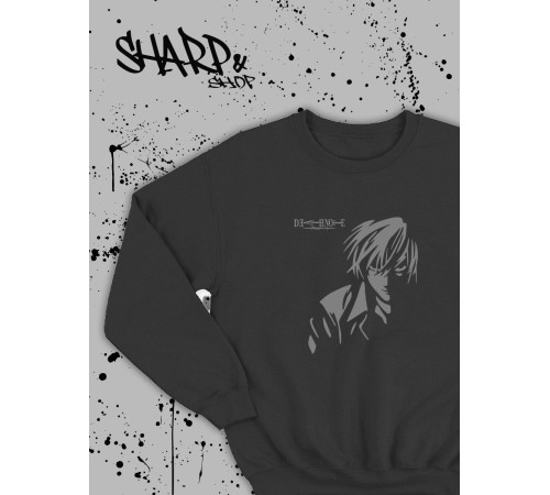 Sharp@Shop Свитшот Аниме черный оверсайз Ахегао Токийский Гуль дрейн