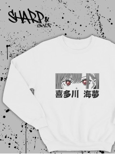 Sharp@Shop Свитшот Аниме белый оверсайз ахегао Токийский Гуль