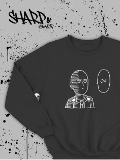 Sharp&Shop Свитшот Аниме черный оверсайз Кагуя Токийский Гуль дрейн