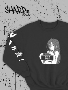 Sharp@Shop Свитшот Аниме черный оверсайз Кагуя Токийский Гуль дрейн