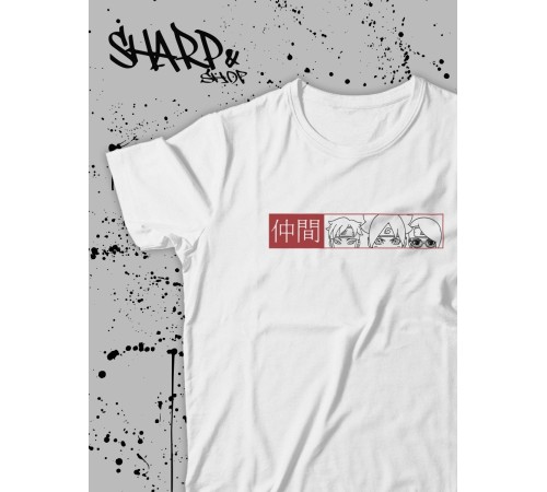 Футболка Аниме оверсайз Sharp&Shop Женская футболка аниме оверсайз унисекс с принтом