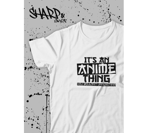 Футболка Аниме оверсайз Sharp&Shop Женская футболка аниме оверсайз унисекс с принтом
