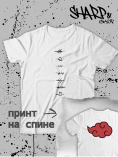 Футболка Аниме оверсайз Sharp&Shop Женская футболка аниме оверсайз унисекс с принтом