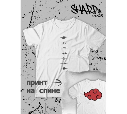 Футболка Аниме оверсайз Sharp&Shop Женская футболка аниме оверсайз унисекс с принтом