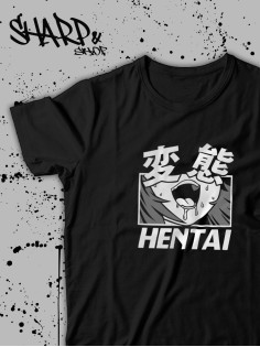 Футболка Аниме оверсайз Sharp&Shop Футболка с принтом оверсайз Ahegao