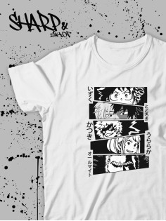 Футболка Аниме оверсайз Sharp&Shop Футболка оверсайз anime унисекс мужская