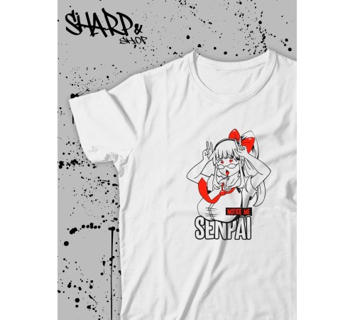 Футболка Аниме оверсайз Sharp&Shop Футболка оверсайз anime унисекс мужская