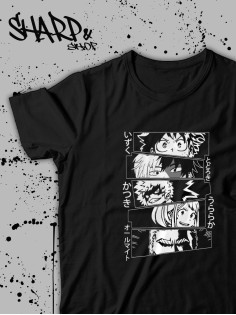 Футболка Аниме оверсайз Sharp&Shop Футболка оверсайз аниме Хентай Дрейн Ахегао