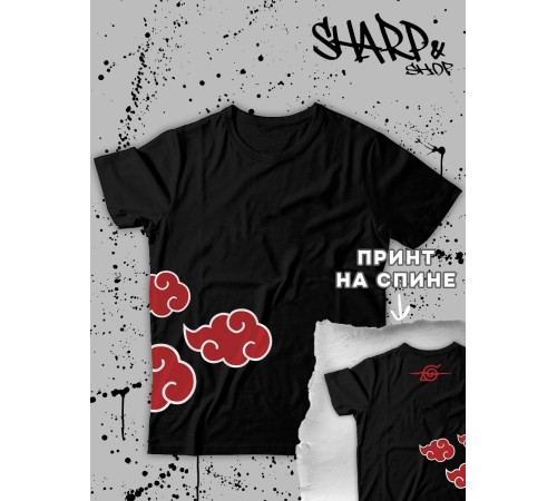 Футболка Аниме оверсайз Sharp&Shop Футболка оверсайз аниме Хентай Дрейн Ахегао