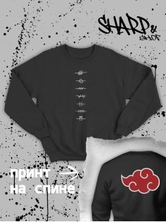 Свитшоты Аниме оверсайз Sharp&Shop Свитшот с принтом мужской Куроми Ахегао