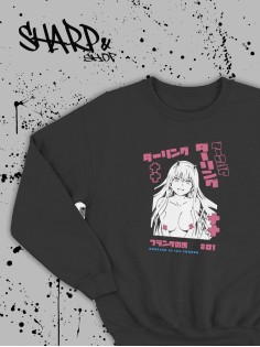 Свитшоты Аниме оверсайз Sharp&Shop Свитшот с принтом мужской Куроми Ахегао