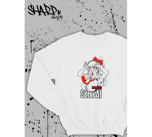 Свитшоты Аниме оверсайз Sharp&Shop Свитшот с принтом мужской anime ахегао куроми