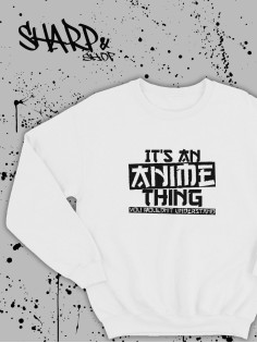 Свитшоты Аниме оверсайз Sharp&Shop Свитшот с принтом мужской anime ахегао куроми