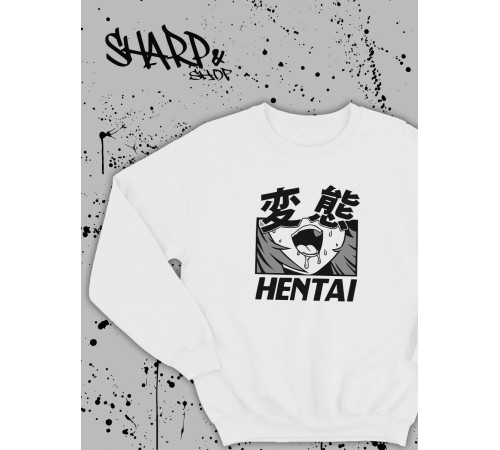 Свитшоты Аниме оверсайз Sharp&Shop Свитшот с принтом мужской anime ахегао куроми