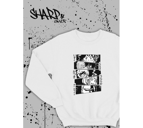 Свитшоты Аниме оверсайз Sharp&Shop Свитшот с принтом мужской anime ахегао куроми