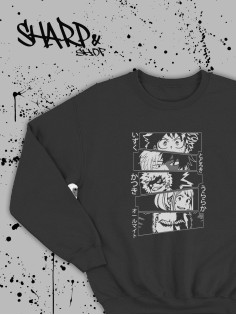 Свитшоты Аниме оверсайз Sharp&Shop Свитшот с принтом хентай Ахегао Куроми