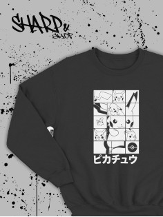 Свитшоты Аниме оверсайз Sharp&Shop Свитшот с принтом хентай Ахегао Куроми