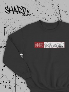 Свитшоты Аниме оверсайз Sharp&Shop Свитшот с принтом хентай Ахегао Куроми