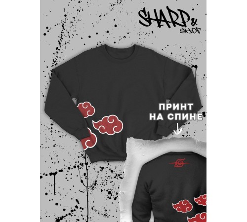 Свитшоты Аниме оверсайз Sharp&Shop Свитшот с принтом хентай Ахегао Куроми