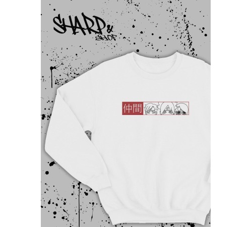 Свитшоты Аниме оверсайз Sharp&Shop Свитшот с принтом оверсайз кагуя ахегао