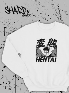 Свитшоты Аниме оверсайз Sharp&Shop Свитшот с принтом оверсайз кагуя ахегао