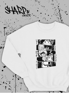 Свитшоты Аниме оверсайз Sharp&Shop Свитшот с принтом оверсайз кагуя ахегао
