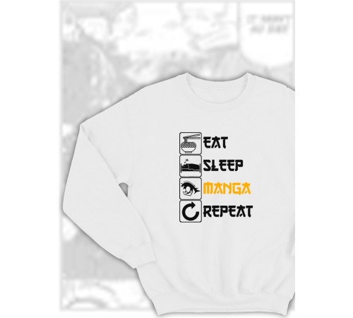 Свитшоты Аниме оверсайз Sharp&Shop Свитшот с принтом оверсайз кагуя ахегао