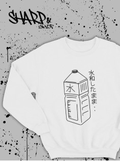 Свитшоты Аниме оверсайз Sharp&Shop Свитшот с принтом оверсайз кагуя ахегао