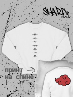 Свитшоты Аниме оверсайз Sharp&Shop Свитшот с принтом оверсайз кагуя ахегао