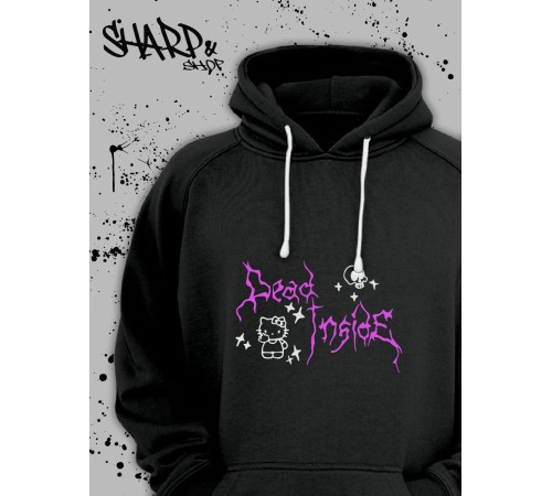 Худи Аниме оверсайз Sharp&Shop Аниме худи мужское оверсайз с принтом черное