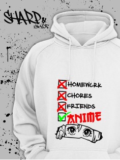 Худи Аниме оверсайз Sharp&Shop Аниме оверсайз худи хантер Хентай Куроми