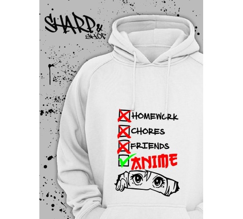 Худи Аниме оверсайз Sharp&Shop Аниме оверсайз худи хантер Хентай Куроми