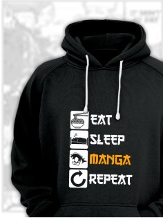 Худи Аниме оверсайз Sharp&Shop Аниме худи женское оверсайз с принтом черное