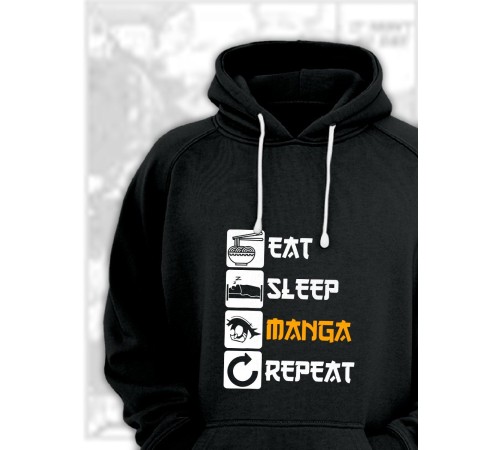 Худи Аниме оверсайз Sharp&Shop Аниме худи женское оверсайз с принтом черное