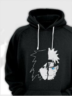 Худи Аниме оверсайз Sharp&Shop Аниме худи женское оверсайз с принтом черное