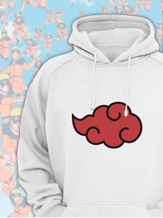 Худи Аниме оверсайз Sharp&Shop Аниме худи мужское оверсайз с принтом белое