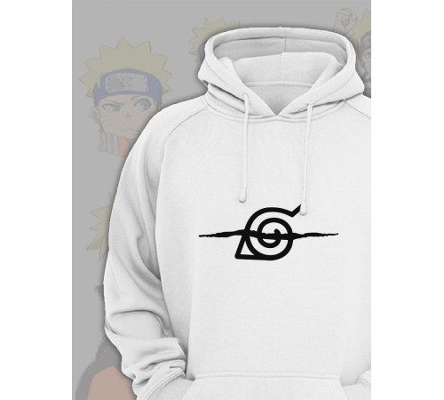 Худи Аниме оверсайз Sharp&Shop Аниме худи мужское оверсайз с принтом белое