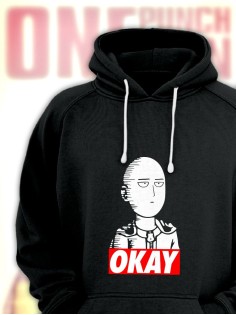 Худи Аниме оверсайз Sharp&Shop Аниме худи мужское оверсайз с принтом черное