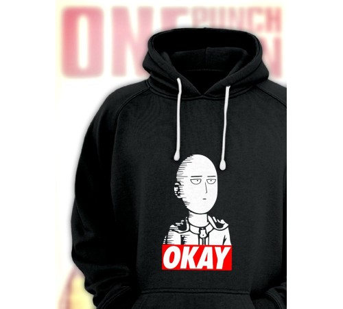 Худи Аниме оверсайз Sharp&Shop Аниме худи мужское оверсайз с принтом черное