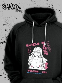 Худи Аниме оверсайз Sharp&Shop Аниме худи мужское оверсайз с принтом черное