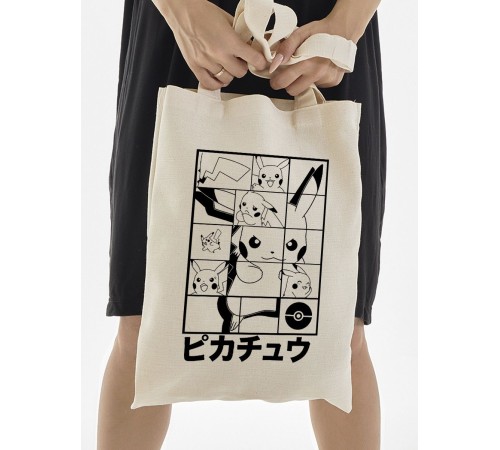 Сумки шопперы с принтом Аниме Sharp&Shop Эко сумка шоппер аниме бежевый с принтом без молнии